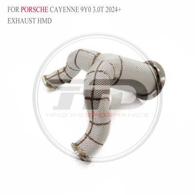 HMD Car Accessories Downpipe Exhaust for Porsche Cayenne 9Y0/Turbo 958.1/Turbo 958/958.2 With heat shield Auto Replacement whatsapp+86 18946955156