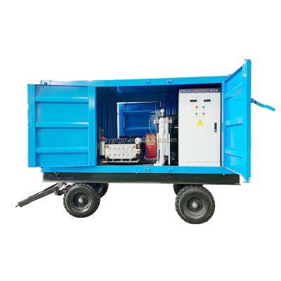 1500bar Industrial Electric Starch Plant Preheater Heat Exchanger Rust And Paint Removal Ultra-high Pressure Cleaner