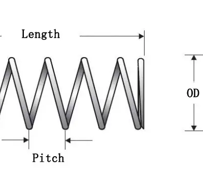 High-Strength Carbon Steel Compression Spring 2./3.0/4.0mm Wire Diameter Torsion Load Type for Mechanical Use