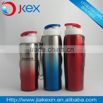 Promotional stainless steel color changing bottle