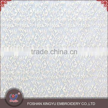 China 2015 hot sale with high quality embroidered applique lace flower embroidery netting tulle fabric