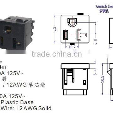 UL Approvals us Armerican Inlet Small Size/usa Power Socket photo-5