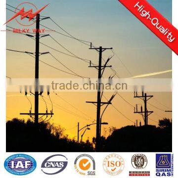 55m galvanizing electric self supporting tower