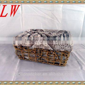 HOT WATER HYACINTH & SEAGRASS BASKET WITHOUT LINER