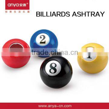 D617 mini billiard balls ashtray with lid pocket ashtray promotion product