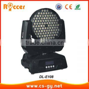 2014 popular brightless 3Wx108 zoom led moving head light