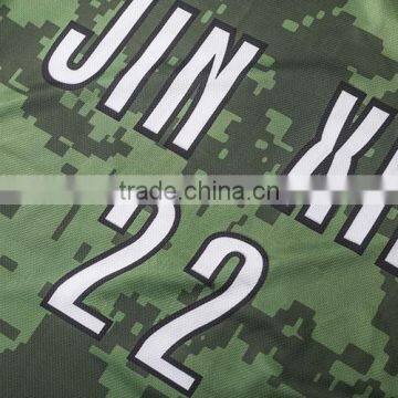 Cheap Price Unisex Submation Reversible Camo Basketball Uniform With Cap