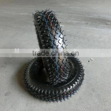 rubber tire 4.80/4.00-8 with diamond pattern 2PR, 4PR