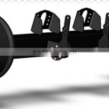 Axles trailer parts,semi-axle,double-axles,three-axles axle trailer suspension L1 brake chamber semi trailer air suspension axle