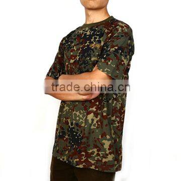 China manufacturer el flashing and plus size custom camouflage t shirt