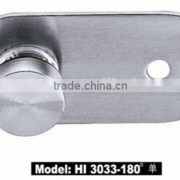 180 angle fixed stainless steel glass clamp