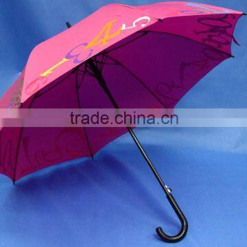 23inch High Quality Advertising Colorful Heat Transfer Printing Long Umbrella photo-2