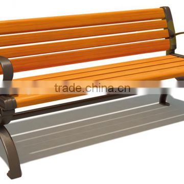 2016 new Wood Frame Garden Park Leisure Bench, with Back and Armrest chair