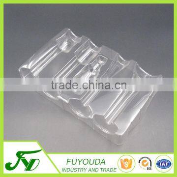 Low price clear plastic 4 bottle packaging box