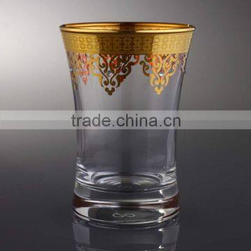 Ottoman Stoned Gold Water Glass