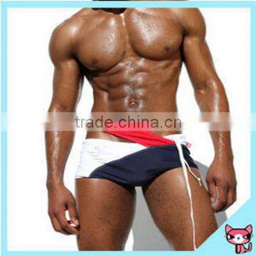 Hot sea wholesale low-waist sport swimwear for mature men