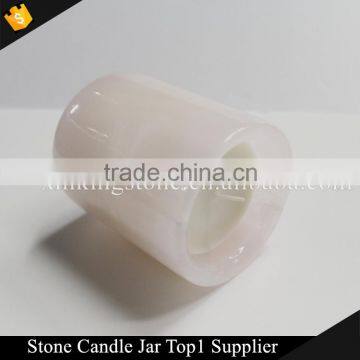 Kingstone Rose Pink Onyx Candle Container New & Boxed photo-2