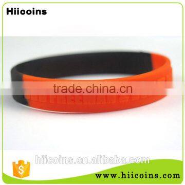 Fashion new design cheap custom thin silicone bracelet