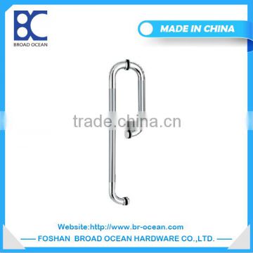 high quality 304 sus stainless steel glass door handle /double side shower door handle (WL-1065)