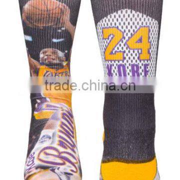 Basketball player sublimation socks, sublimation printing socks, custom socks sublimation                        
                                                Quality Choice