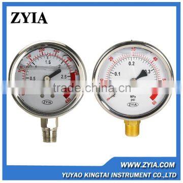 Industrial oil pressure gauge