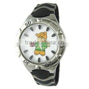 fashion custom face rubber band plastic toy watch kids children watch