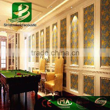 Customizable Non-formaldehyde Eco-friendly 100% Recyclable Polyester Fiber Soundproof Decorative wall Panel