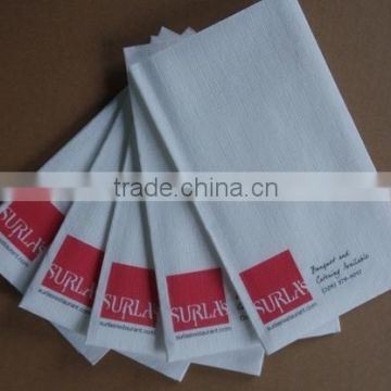 Hot Sale 43x43cm, 1/8Fold White Dinner Paper Napkins