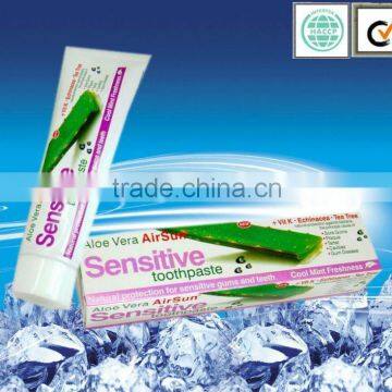 Aloe vera sensitive toothpaste