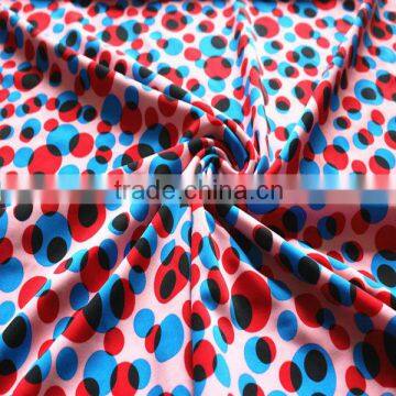 printed polyester spandex fabric for swimwear, underwear, lingerie, dancewear