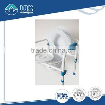 Steel Powder Coated Folding Commode Chair With Bedpan photo-4