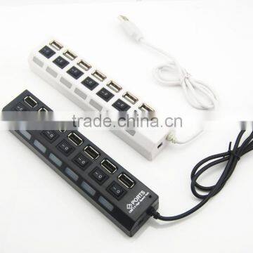 High Speed 4 Port USB 2.0 Multi HUB Splitter Expansion Desktop PC Laptop Adapter photo-2
