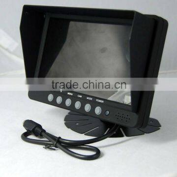 Heavy-duty Digital motorized Security 4.3" inch flip down car dvd headrest monitor