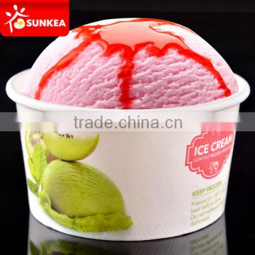 Custom printed paper ice cream-cup with logo