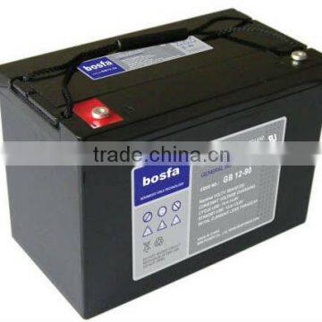 12v90ah sealed acid top sell battery