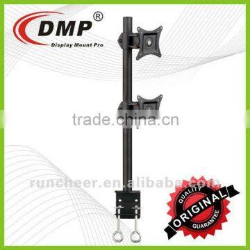 LCD480-D VESA Desk Clamp Mount Vertical C- Clamp Monitor Arm for Dual Monitors