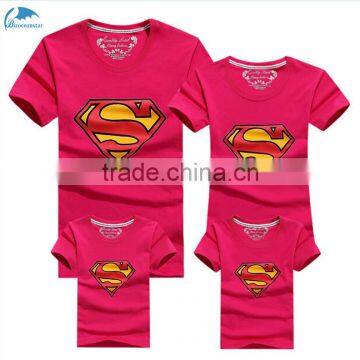 Pure cotton short sleeve parent-child outfit lovers t-shirts