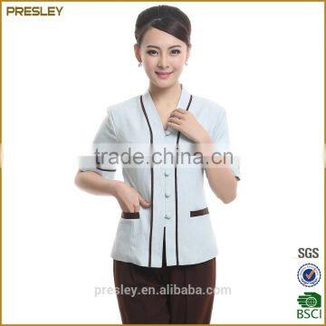 comfortable wear resistant restautant women cleaning uniform for hotel