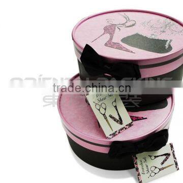 Frenchie accessories round cardboard gift box