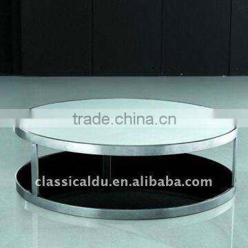 round Marble Top Stainless Steel base Coffee Table CT-33