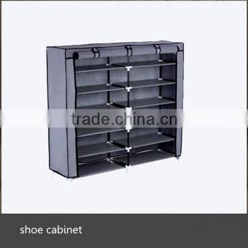 WUHUAN Space Saving Metal Shoe Rack With Non-woven Fabric photo-3