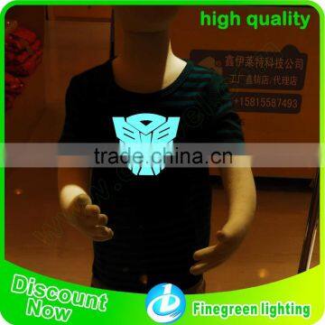 Wolesale All Kinds of EL T-shirt/EL LED T-shirt/EL Flashing T-shirt for Various Place photo-2