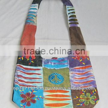 SHB127 cotton flower patch razor cut bag price 250rs $2.94