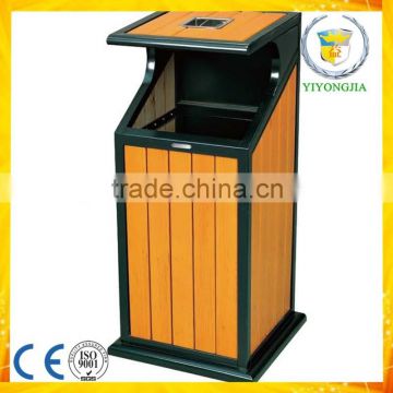 reliable performance outdoor wooden trash bin park wpc dustbin