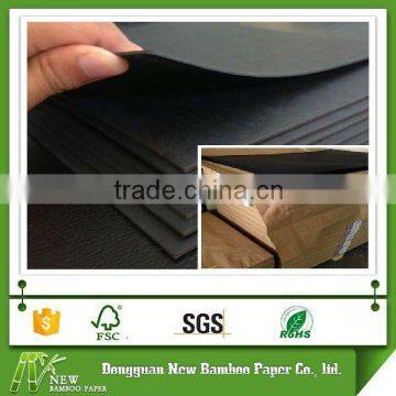 SGS certificated 1.5mm board gsm and thickness black paperboard