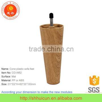 Modern Design Wooden Finish Bed Feet