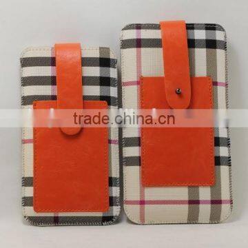 PU leather material,phone pouch bag case compatible different phone brand