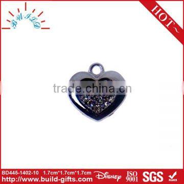 Heart shaped pendant rhinestone pendant