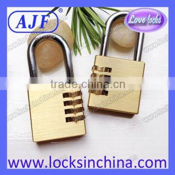 AJF 60mm Protection 4 Numbers Solid Brass Combination Padlock Quality Choice photo-2