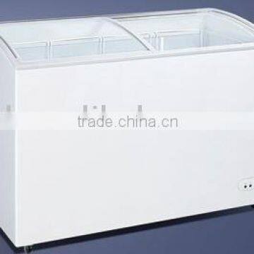 curved glass door freezer 259L,339L